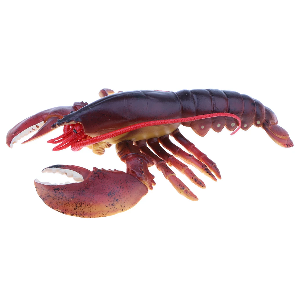 9 Inch Realistic Marine Animal Model Figurines, Plastic Lobster Action Figure Toy for Kids, Science Educational Toy, Collection