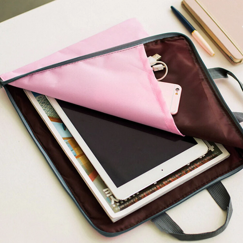 Для женщин A4 органайзер для файлов, папок сумка Документ канцелярские телефон чехол для хранения держатель мода Повседневное парусиновые сумки из натуральной кожи