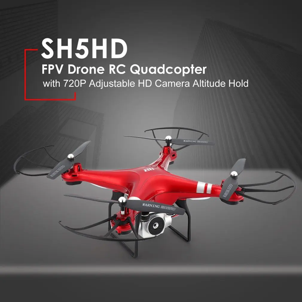 720P 3 Battery SH5HD FPV Дрон Радиоуправляемый квадрокоптер с 720 P/1080 P Регулируемый Широкоугольный WiFi HD камера живое видео удержание высоты 2/3 батареи - Цвет: 720P 3 Battery