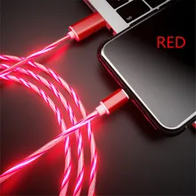Кабель для samsung Galaxy A10 M10 A40 A50 M40 яркая светодиодная лампа USB-C для зарядки Micro usb type C Телефона, светящийся кабель для зарядного устройства
