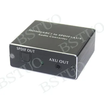 

HDMI(ARC) to SPDIF+AUX Audio converter HDMI ARC audio converter 192KHz W/ toslink cable 1m