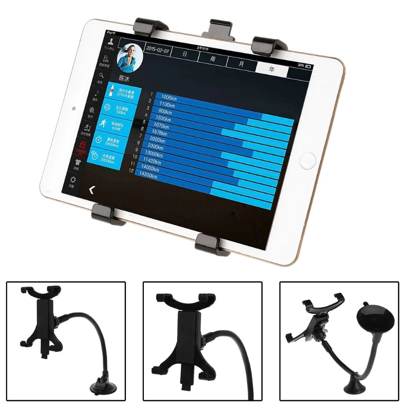 Tablet Stand Tablet Holder 7 8 9 9.7 10 11 inch Tablet PC Stand Long Arm Tablet Car windshield Mount Holder Stand for Ipad 2 3 4 ipad air 9.7" Ipad Pro