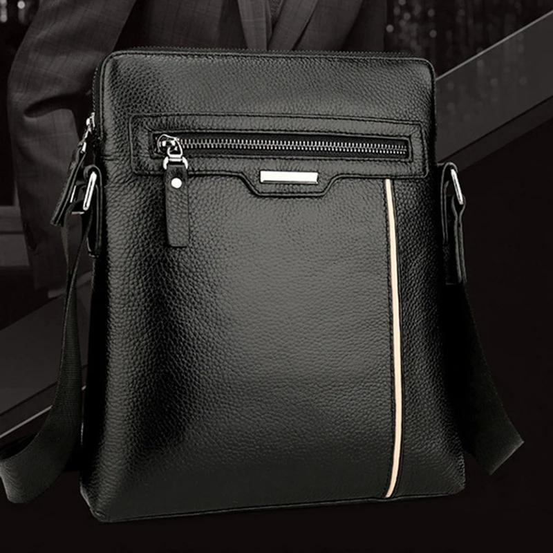 Hot Sales Men Shoulder Bags Male Leather Businessman Messenger Bag Brown Synthetic Fashion Man Crossbody Black| |