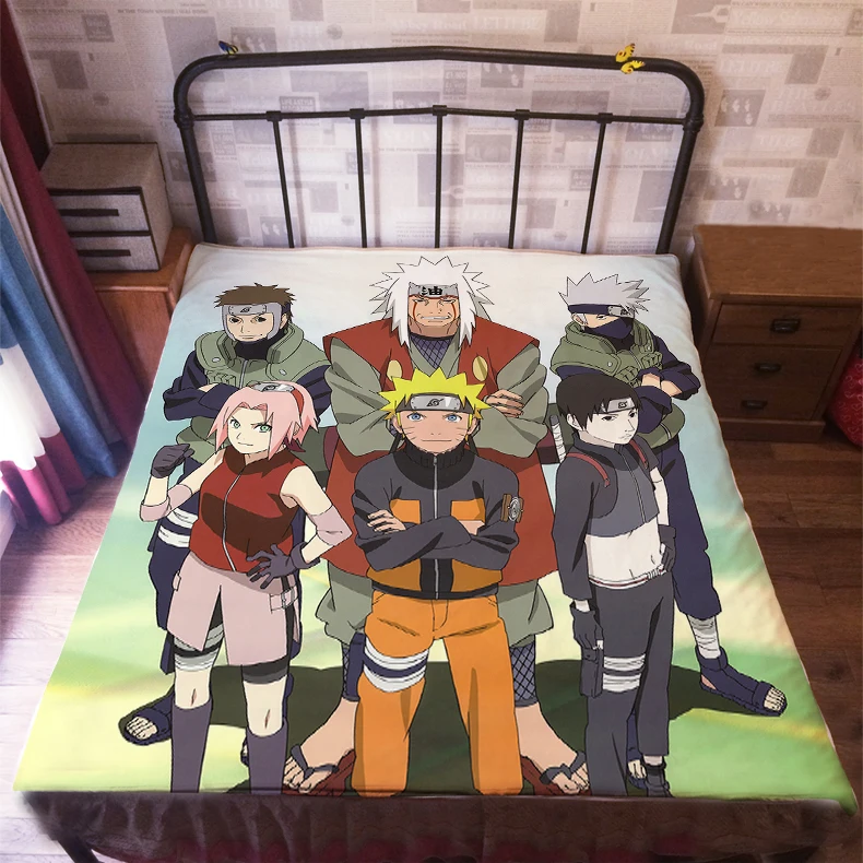 Аниме манга наруто простыня 150*200 см 007|naruto bed sheet|bed sheetanime bedsheet |
