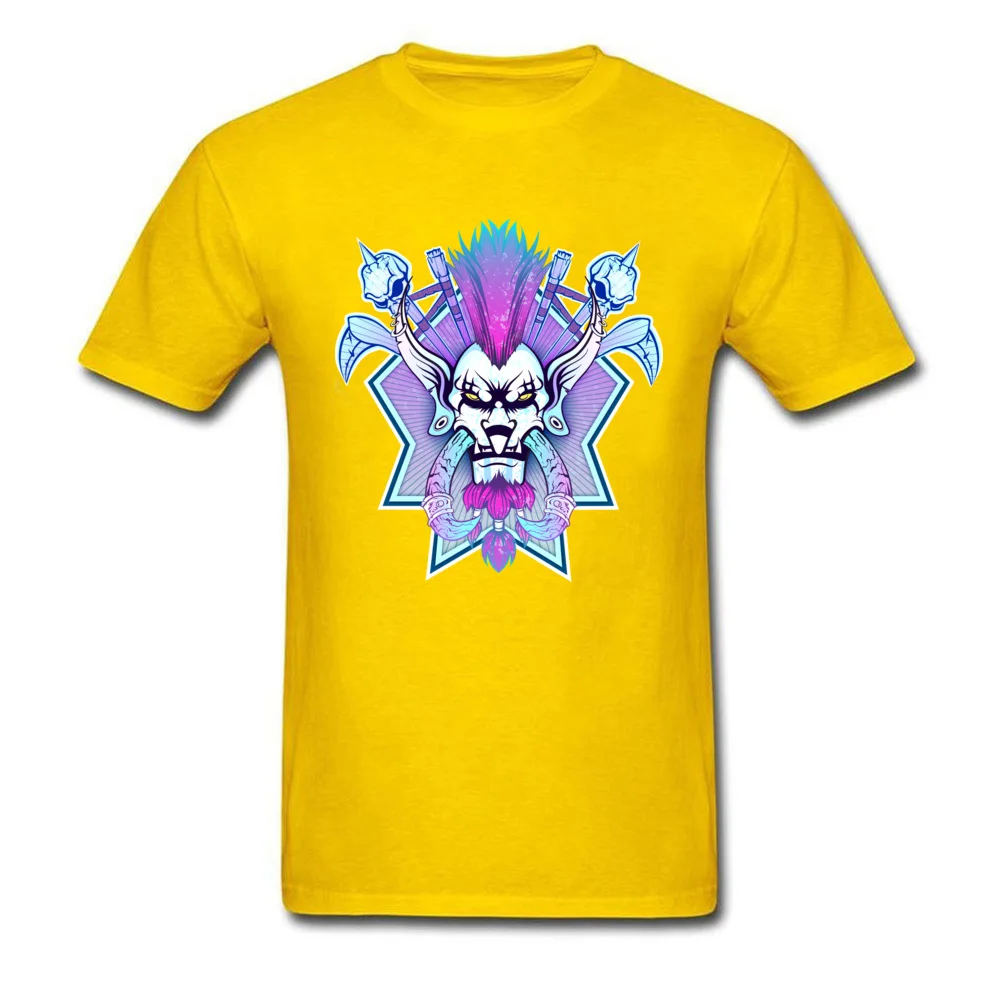 Latest Student T Shirt Headhunter Summer Top T-shirts 100% Cotton Short Sleeve Crazy Tshirts O-Neck Free Shipping Headhunter yellow