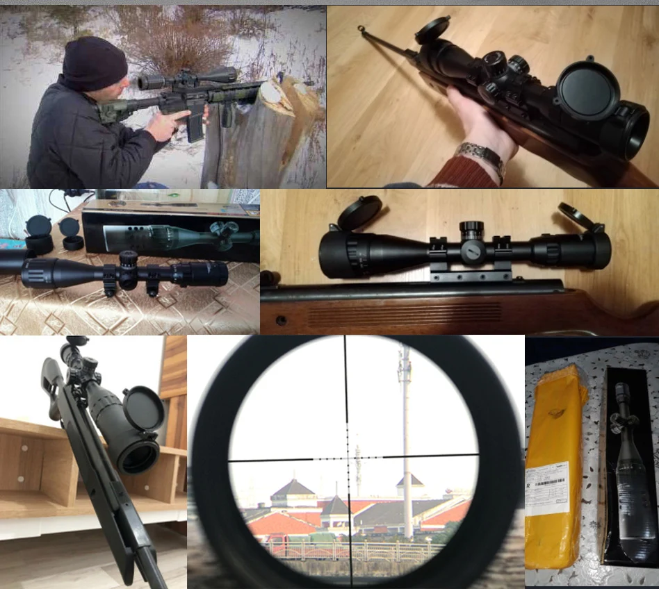 BSA OPTICS ST Tactical Optic Rifle Air Sight Illuminated Riflescope 4-16x44