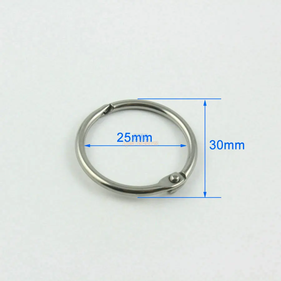20 Pieces 25mm Stainless Steel Curtain Rings Curtain Open Rings Sliding Hook