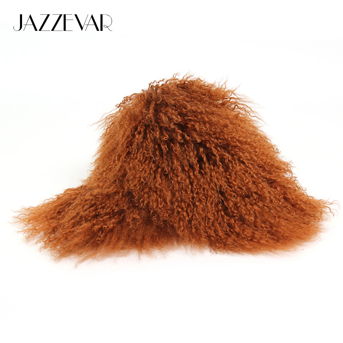 

JAZZEVAR Large hooded furs real Mongolia sheep fur collar