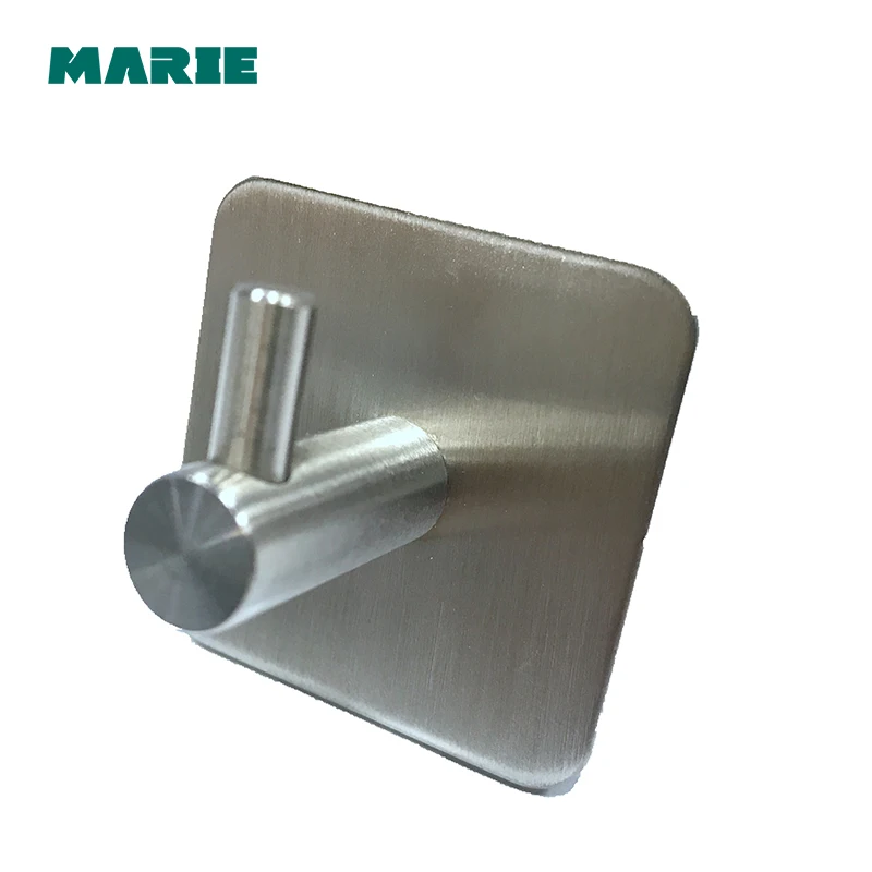 Stainless Steel Clothes Hook Fixed Bathroom Towel Hanger 1/2/3/4 hook