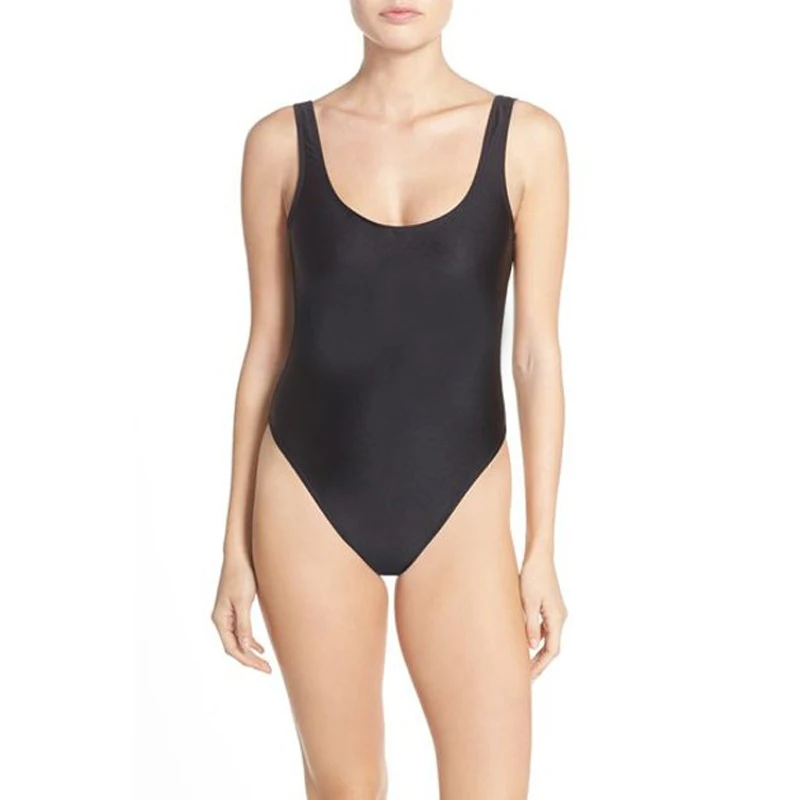 Сплошной цельный купальный костюм, пустой сексуальный купальный костюм, купальный костюм для женщин с высокой посадкой, купальный костюм, черный mayo badpak, пляжная одежда, красный цвет
