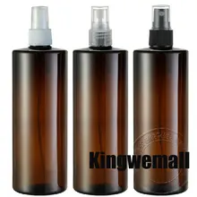 300 шт/партия емкость 500 мл пластиковая ПЭТ парфюм спрей бутылка с плоским плечом, 500cc косметический контейнер