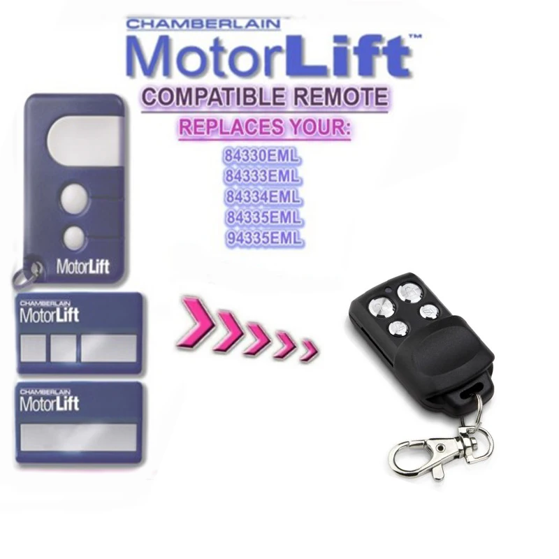 

5pcs MOTORLIFT 84330e 84335e 84334e garage door compatible remote control