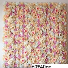 Шелковый Искусственный цветок коврик Шелковая Роза шампанское декоративный цветок стена романтический свадебный фон украшение цветочный фон