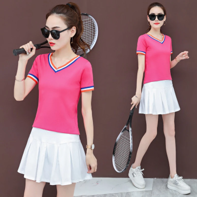 Tennis skorts cycling skirt safety leggings dress suit womens tennis short ladies tennis clothing plus size-5