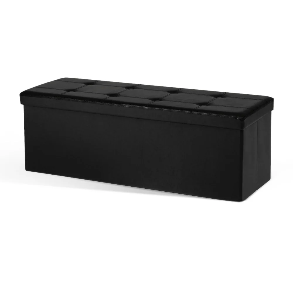 Online Get Cheap Real Leather Storage Ottoman -Aliexpress.com US Stock IKAYAA Folding Chair Faux Leather Storage Ottoman Sofa Foot Rest Stool Pouffe Bed Organizer - Online Get Cheap Real Leather Storage Ottoman -Aliexpress.com