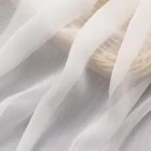 Простое Белое 30D полиэстер шифон ткань креп свадебное платье одежда искусственный шелк для печати, 100x148 см