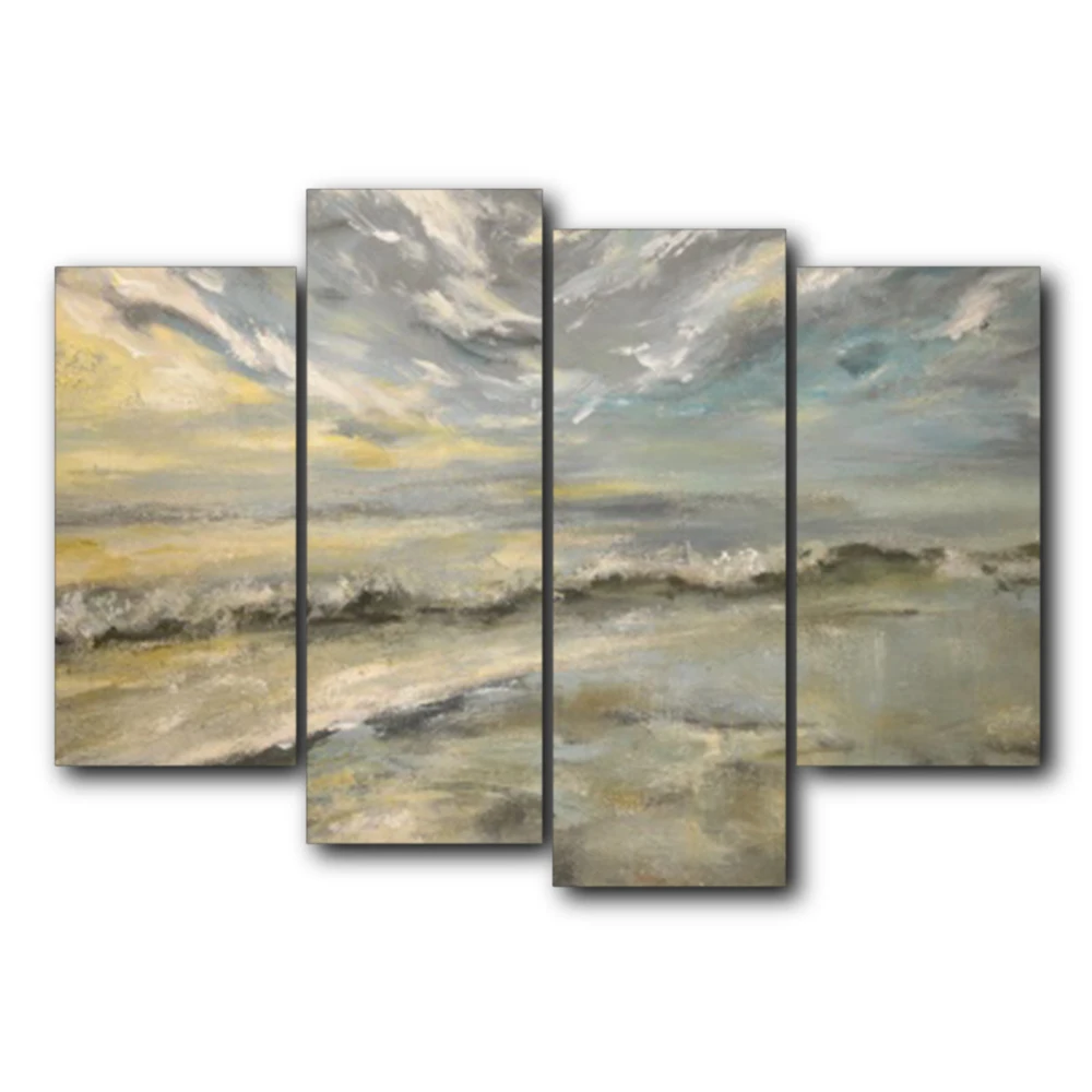 Laeacco Turbulent Seawater Canvas Oil Painting Prints Home Decoration Wall Art Poster Pictures For Living Room Bedroom No Frame | Дом и сад
