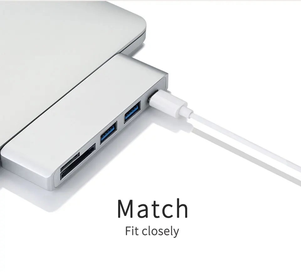 USB 3.1 Type C To  Hub Card Reader  Multiport Type-C Hub Thunderbolt 3 Convertor USB-C  charging for Macbook Pro Samsung  (6)