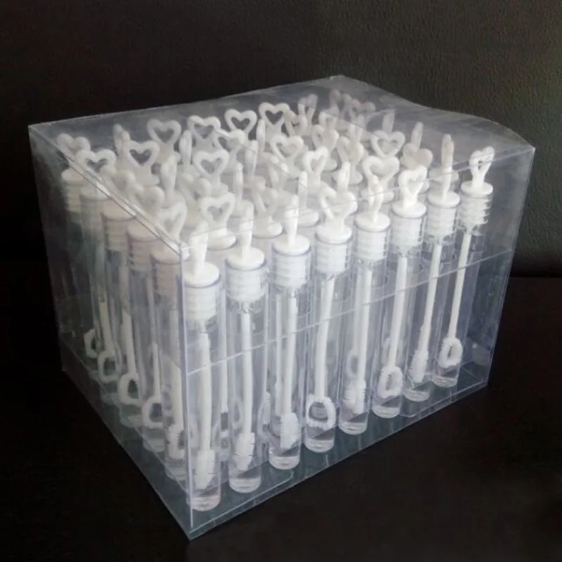 

Box of 48 Wedding Wand Tube Bubble Wedding Favours