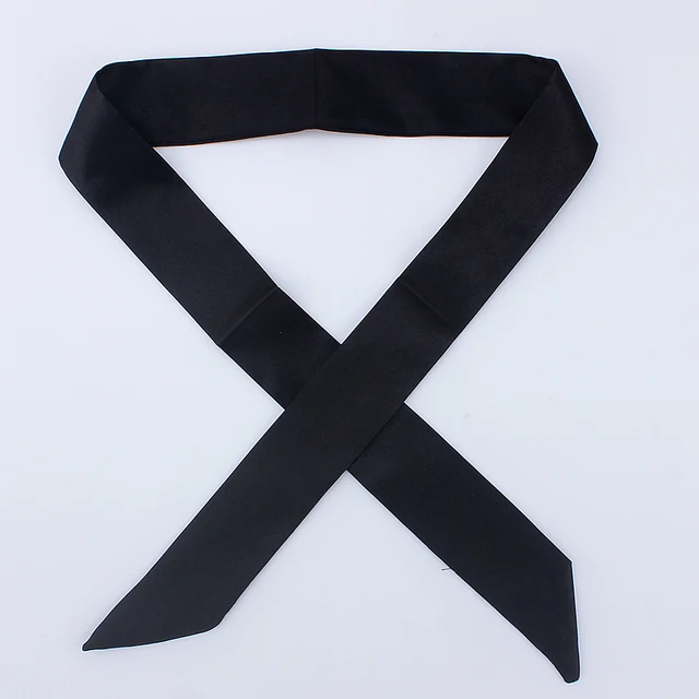 30 Color Women Foulard Fashion Solid Bag Scarf Skinny Small Ribbon Head Hair Handle Scarf Luxury Brand Decoration Tie 2