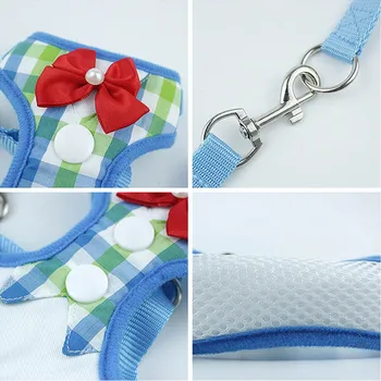 

S-M New Arrival Fashion Dog Harness Evening Dress Cute Party Dresses for Small Dogs Teddy Favorite Pet Dog Vest Harnesses Suit