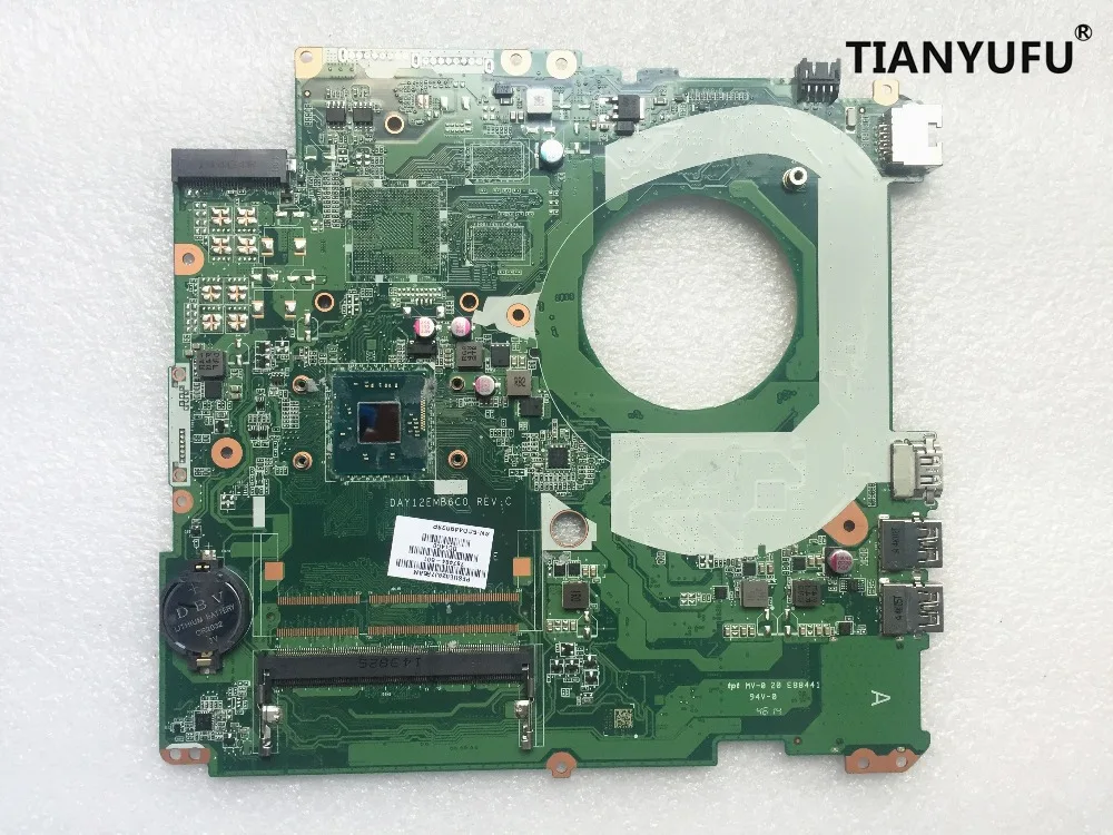 

Free shipping For HP PAVILION 17-F230CA Laptop Motherboard 787484-501 787484-001 N3540 DAY12EMB6C0 Motherboard tested work