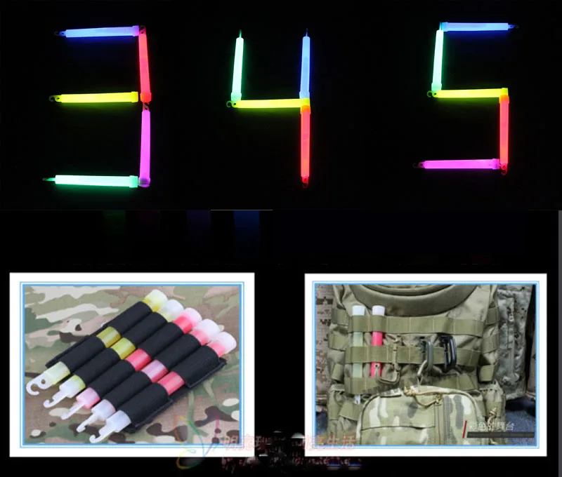 5Pcs SOS Military Glow Light Sticks 15*150mm Outdoor Walking and Hiking
