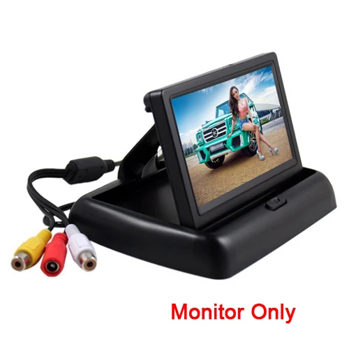 4.3" Folding Foldable LCD Monitor Rear View Backup Camera For Car O8L3 