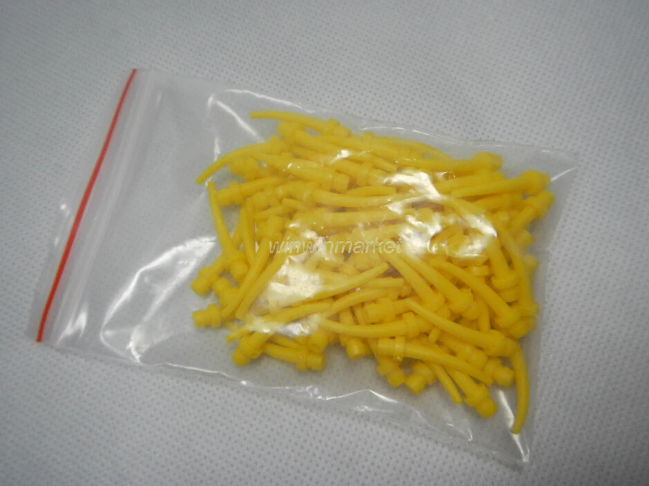 

100pcs Intra Oral Syringe Mixing Tips Impression Materials Silicon Rubber Head