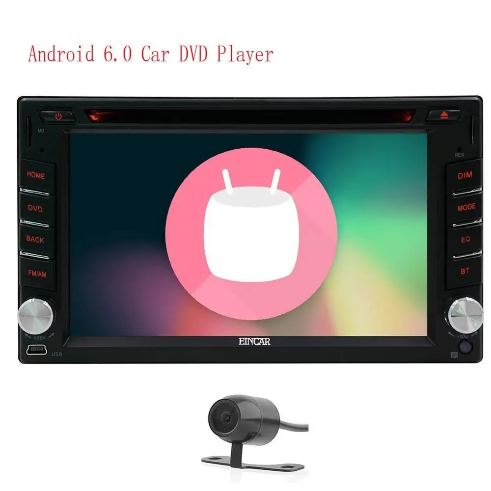 Pаспродажа Android 6.0 стерео автомобильные dvd плеер Авторадио поддержка 3G 4 г OBD2 Wi Fi GPS android6.0 1080 P + внешний микрофон + сзади Камера