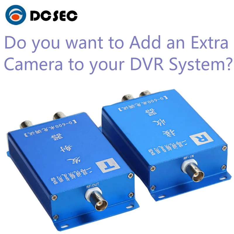 2 Channel Video Multiplexer for 1 Coaxial Cable for Analog ...