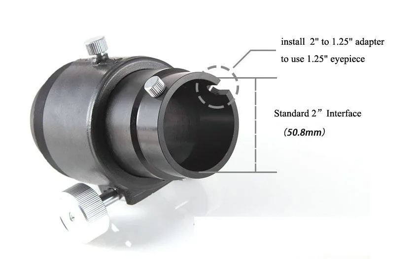 DIY Тип преломления " /1,25 дюймов астрономический телескоп Focuser Полный металлический адаптер для 1,25" окуляр с монокулярным телескопом