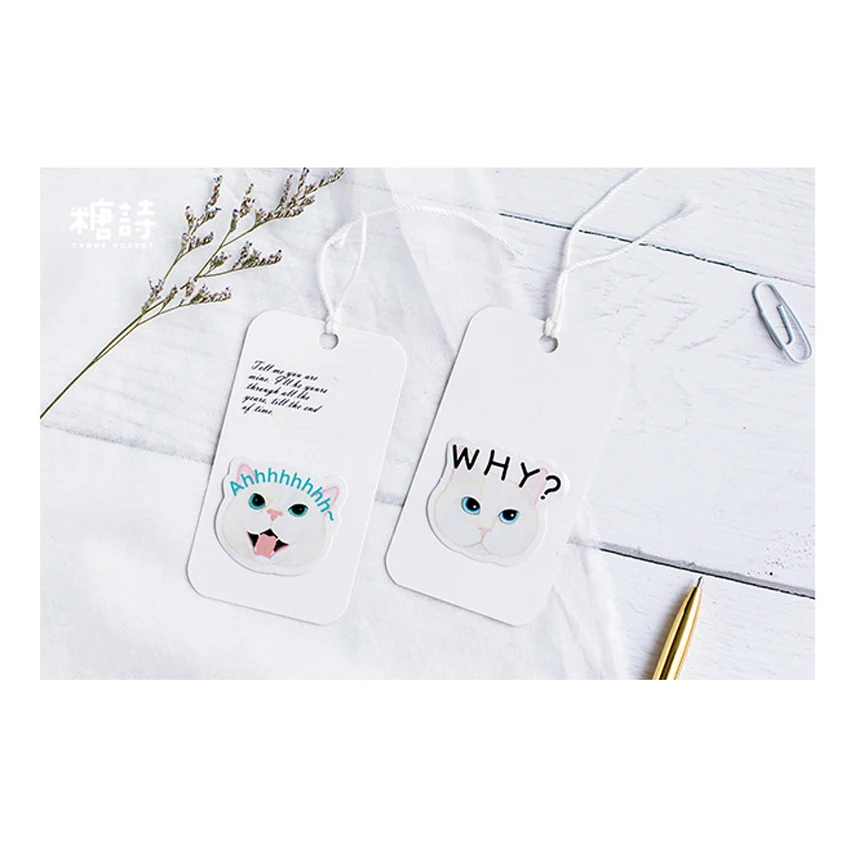 45 шт./упак. Kawaii Cat стикер мешок бумажная этикетка стикер s Декоративные Стикеры для скрапбукинга пакет DIY прекрасные подарки для детей