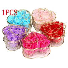 Романтическое мыло для ванны с ароматом сердца, мыло с лепестками роз, свадебное украшение P# B44, Прямая поставка