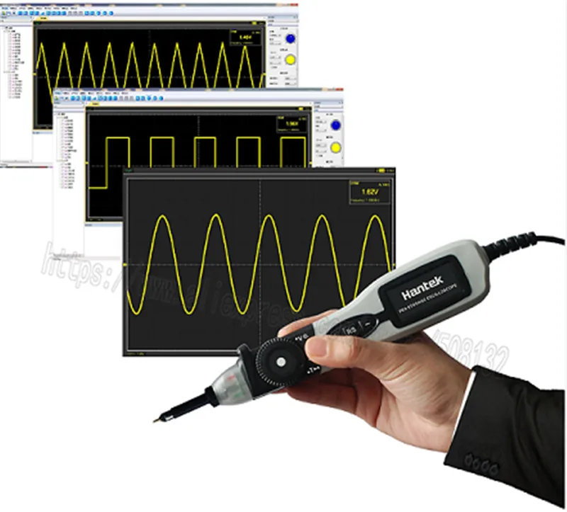 Hantek PSO2020 цифровой мультиметр осциллограф USB Портативный Ручка Osciloscopio 20 МГц полоса пропускания 96MSa/s диагностический инструмент