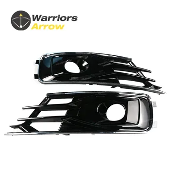 

4G0807647A 4G0807648A For Audi A6 S6 Avant quattro 2015 2016 Pair Left Side+Right Side Front Bumper Lower Grill