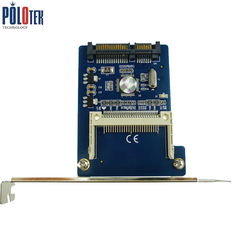 2016 CF to SATA 22 Pin Adapter Compact Flash Type I/II SATA SSD HDD