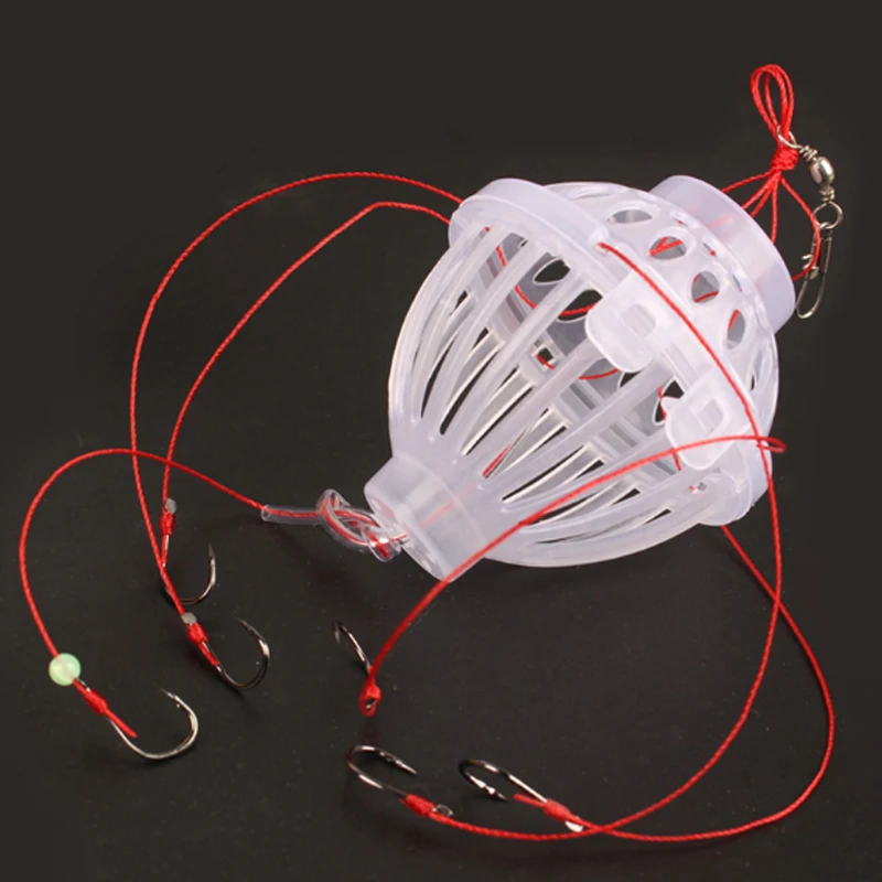 

New Arrival Silver Carp Fishing Float Bobber Sea Monster With Carbon Steel Six Strong Explosion Hooks Fishing Tackle Set