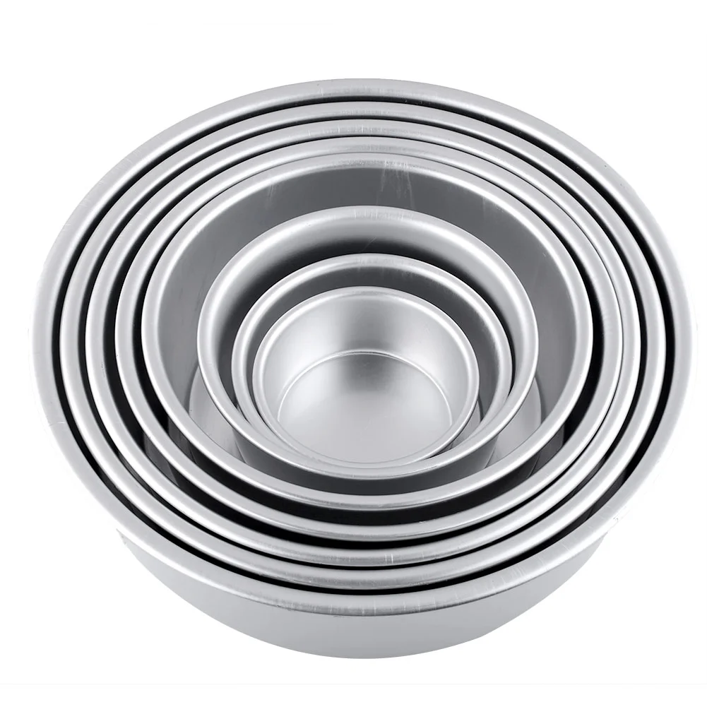 

5" Aluminum Alloy Non-stick Round Cake Mould Pan Tin Tray Bakeware Tools 1pc Round Cake Pan for Kitchen Baking kitchen supplies