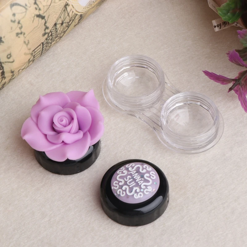 

New Travel Portable Cute Lovely Flower Contact Lens Container Case Holder Box