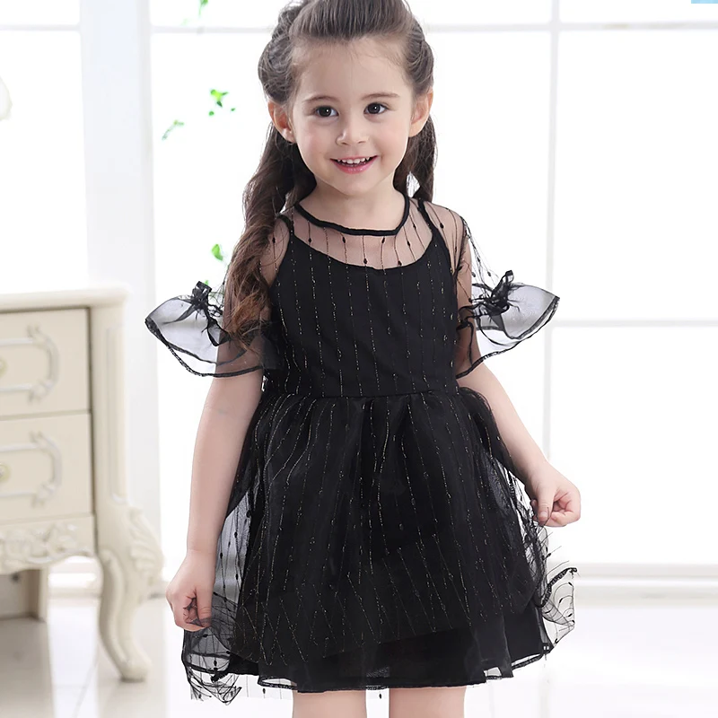Baby Girls Chiffon Floral Print Tulle Tutu Dress Lace Summer Party