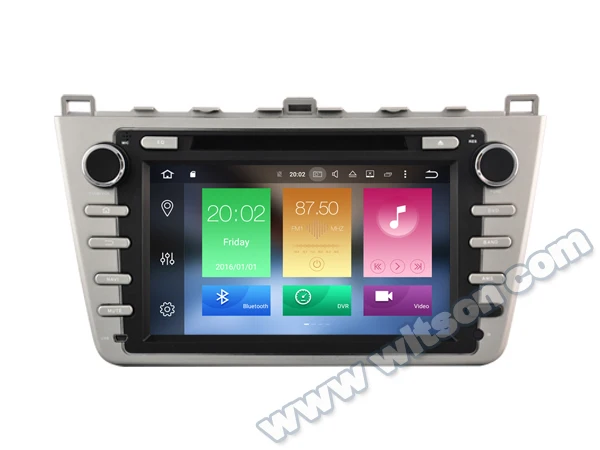 Perfect 8" 4GB RAM Android 8.0 Oreo OS Car DVD Navigation GPS Radio for Mazda 6 2008 2009 2010 2011 2012 with Full Video Output Support 5
