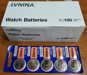 

100X japan battery for sony CR2016 3V Lithium Batteries BR2016 ECR2016 CR 2016 Button Coin Battery