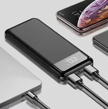 For Iphone Xiaomi Huawei freeshipping Led 30000mah Power Bank External Battery Poverbank Powerbank Portable Mobile Phone Charger
