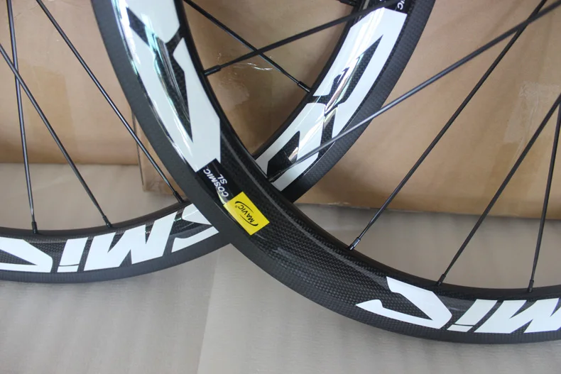 Top factory sale700C Racing Bicycle carbon wheels 50mm white decal SLR Cosmic Carbon Road Bike Wheelset clincher 25mm width or 23mm 4 Top factory sale700C Racing Bicycle carbon wheels 50mm white decal SLR Cosmic Carbon Road Bike Wheelset clincher 25mm width or 23mm 4