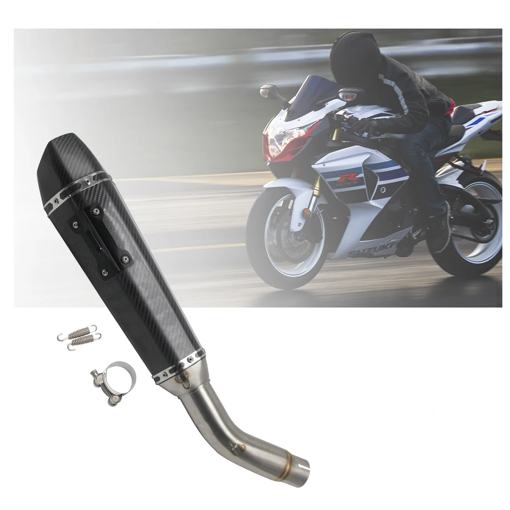 Sclmotos 50 8 мм мотоциклетные трубы средней выхлопной без шнуровки для Suzuki GSR750 GSR 750 с Ak