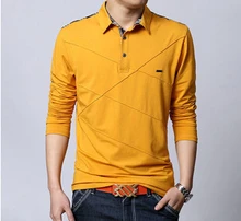 6xl herren polo langarm-shirt 2015 frühling sommer plus größe m-6xlroupas masuclina polo lycra baumwolle hohe qualität männer polo 6XL