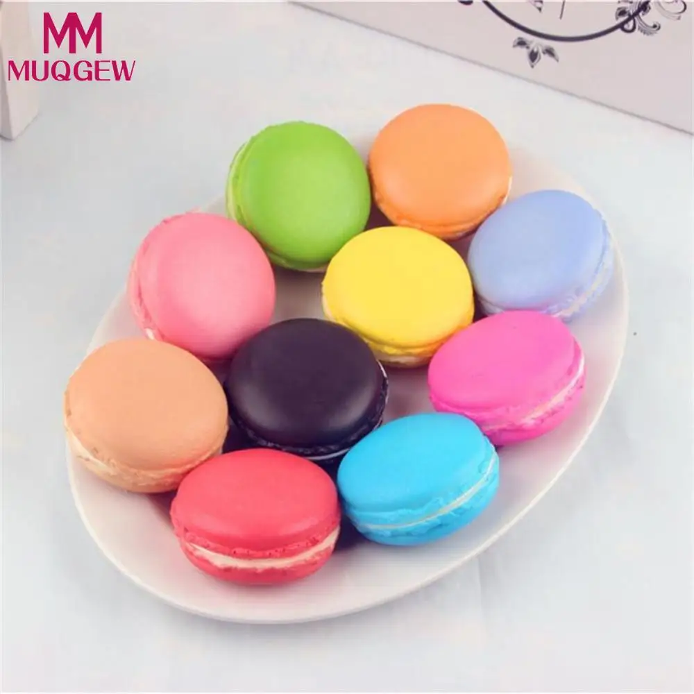 

MUQGEW random Hot Selling Simulation Macaron Food Squishy Super Slow Rising Kid Toy Decompression Toys