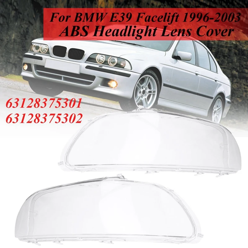 Cheap Headlight Cover Shell Headlight Glass Lens Automobiles head light lamp Lens Kit 63128375302 63128375302 For Bmw 5 Series E39 1