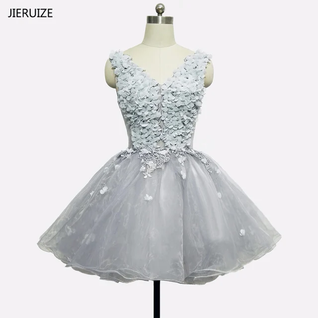 light grey homecoming dresses